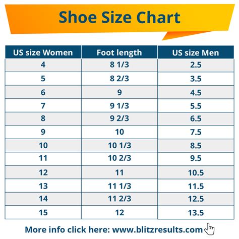 Shoe Size Chart 